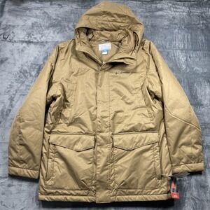 Men's Columbia Pines Lake Omni Heat Heavy Waterproof Insulated HOOD Parka Sz L